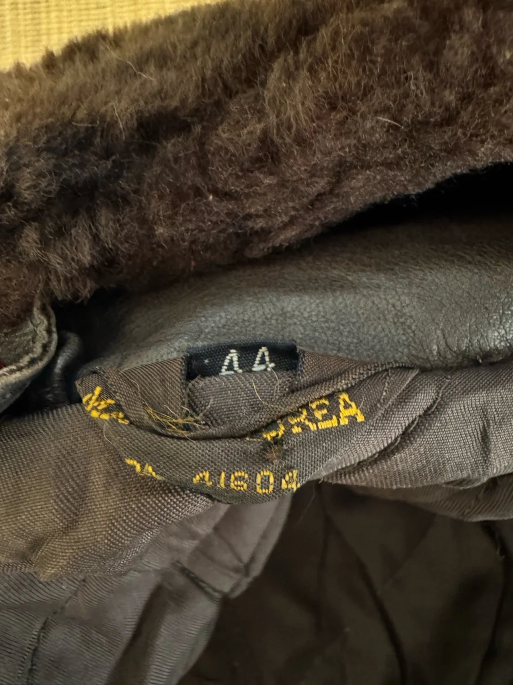 Vintage 1990s Europa Sport Brown Leather Bomber Jacket